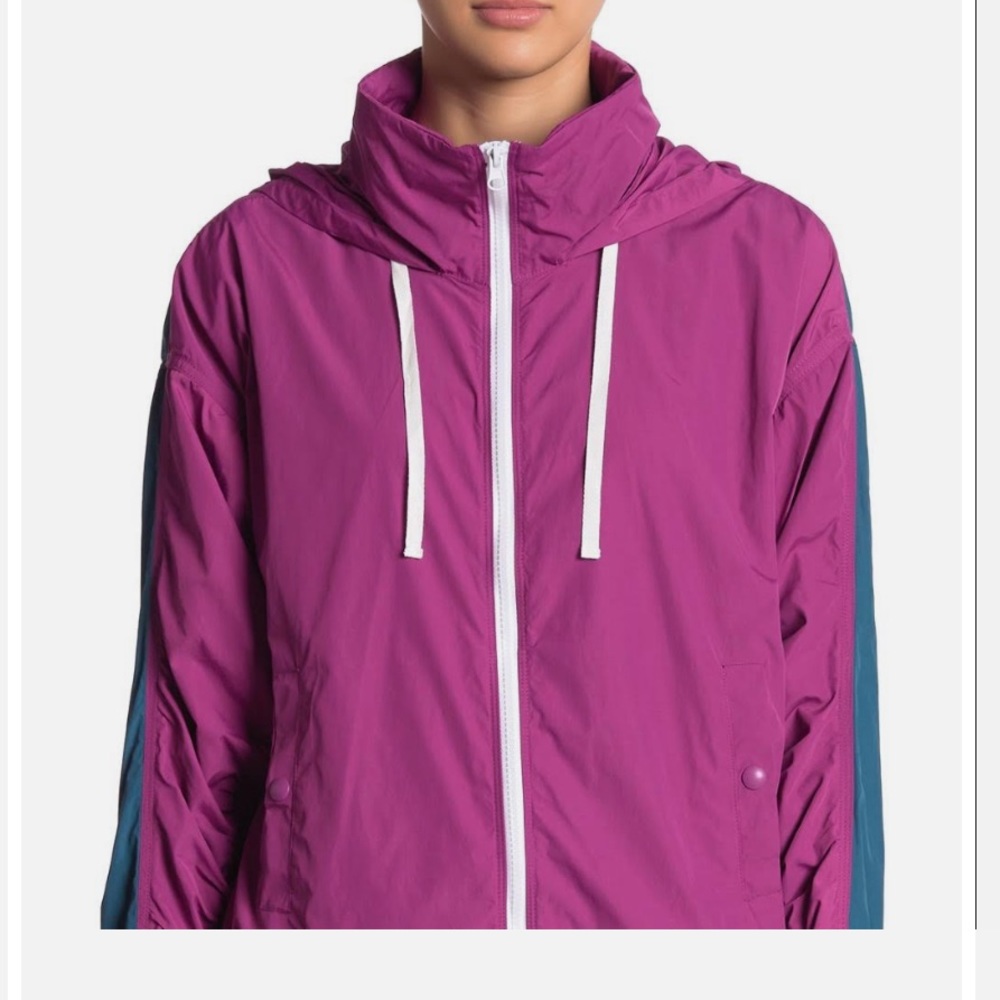 Free People Highline Bomber Jacket windbreaker track retro